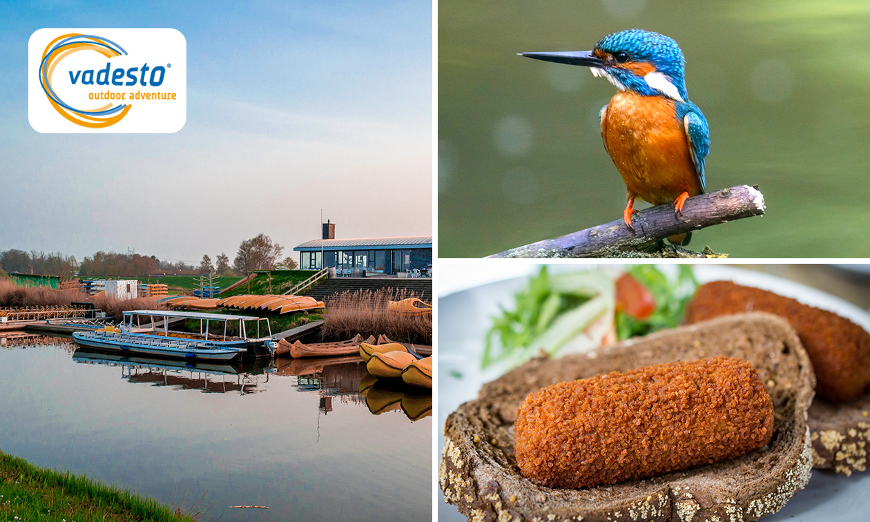 Natuurboottocht (1 uur) + koffie en gebak + broodje