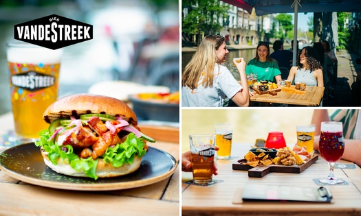 Lunchgerecht naar keuze of borrelplank + bierproeverij bij VandeStreek Oudegracht