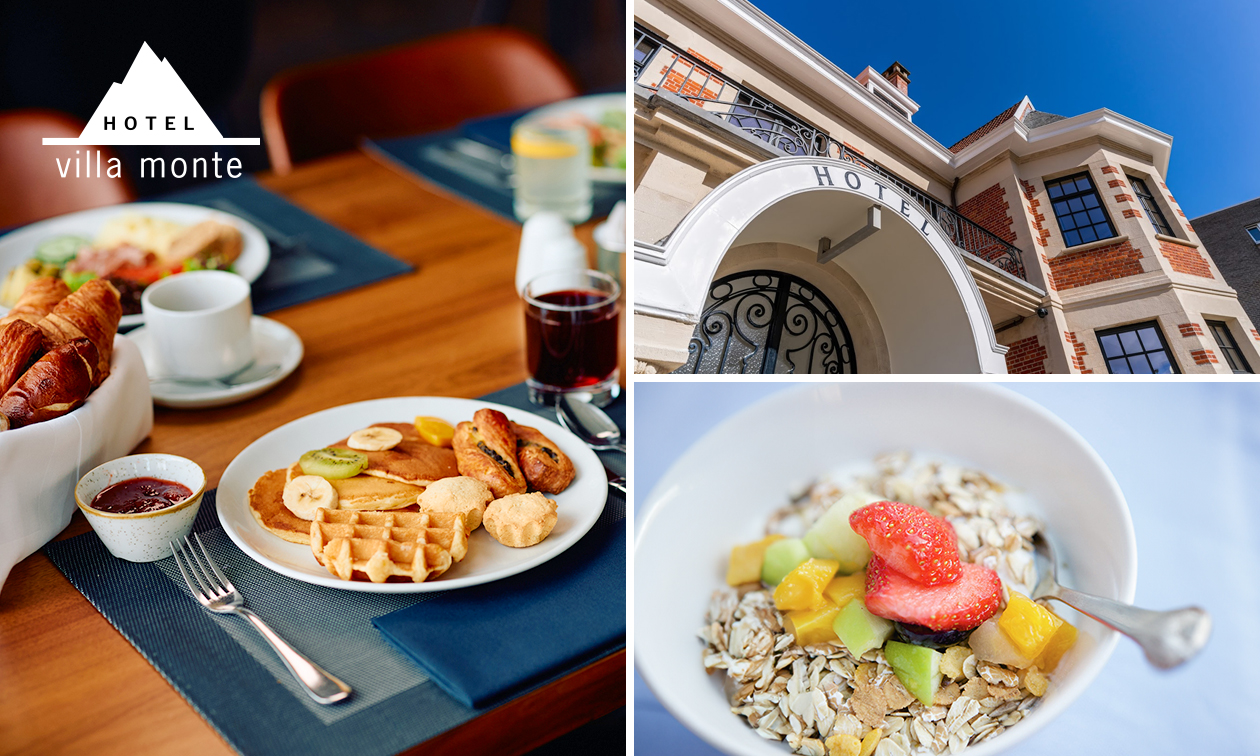 Ontbijtbuffet bij Villa Monte