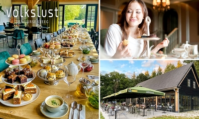 High tea (1,5 uur) + glas bubbels bij Volkslust de Vuurse Steeg