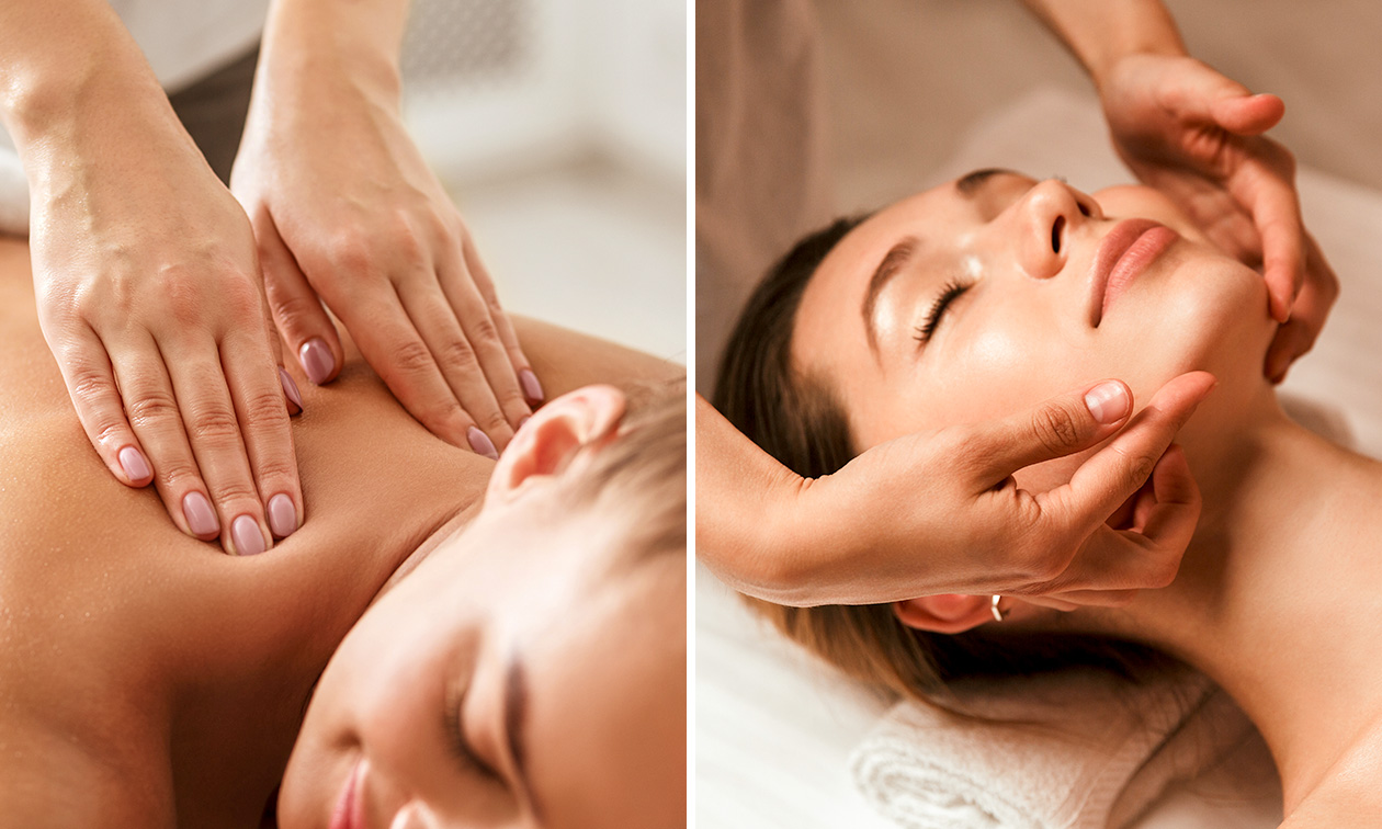 Full body-massage (60 min) of luxe wellnessarrangement (90 min)