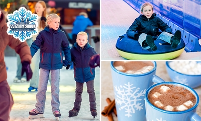 Schlittschuhlaufen inkl. Schlittschuhverleih und Rutschen + Getränk bei Wintertijd Heerlen