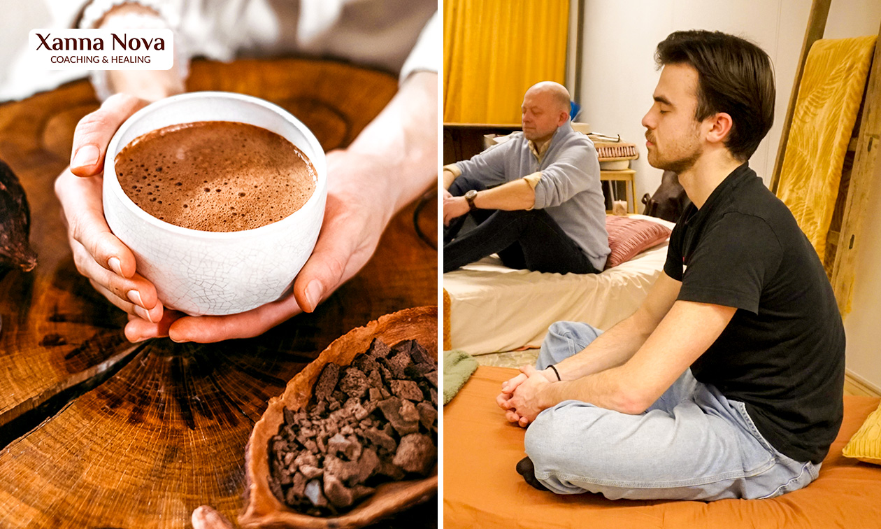 1 of 3 energetische behandelingen (60 min) of cacao-transformatiereis (120 min)