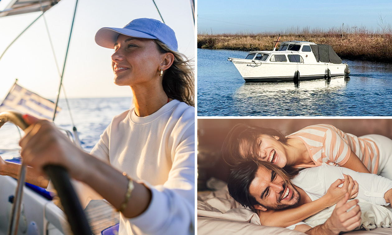 Boot für 4 Personen für eine Wochenmitte oder ein Wochenende