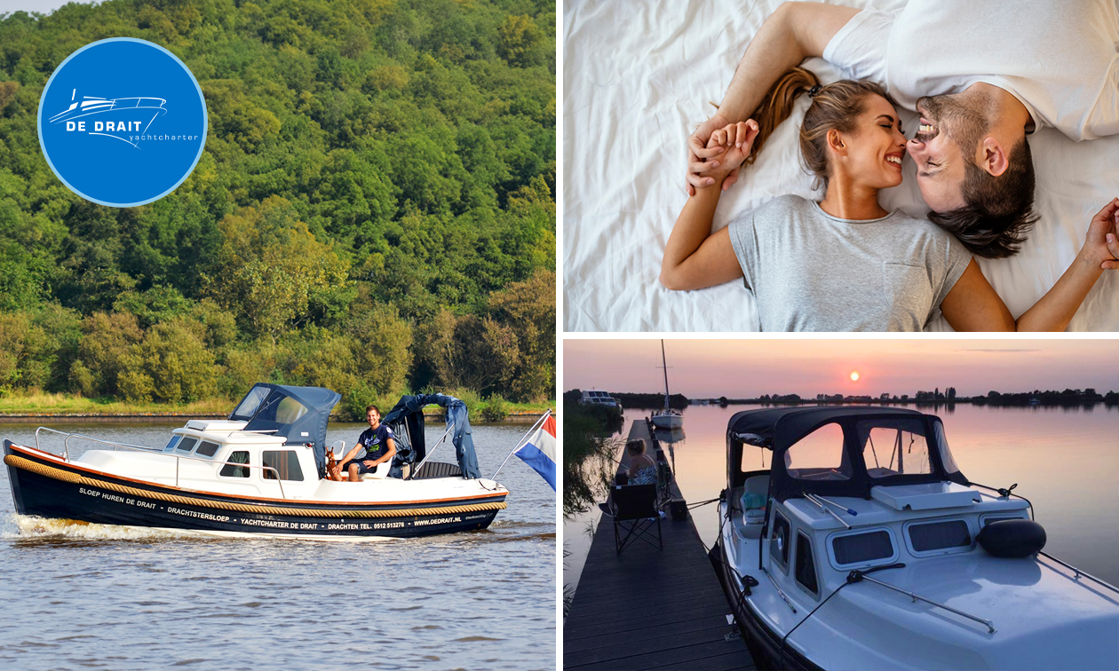 Wochenende oder Wochenmitte für 2 Personen auf einer Schaluppe