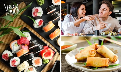 3-gangen sushilunch of -diner bij You Sushi