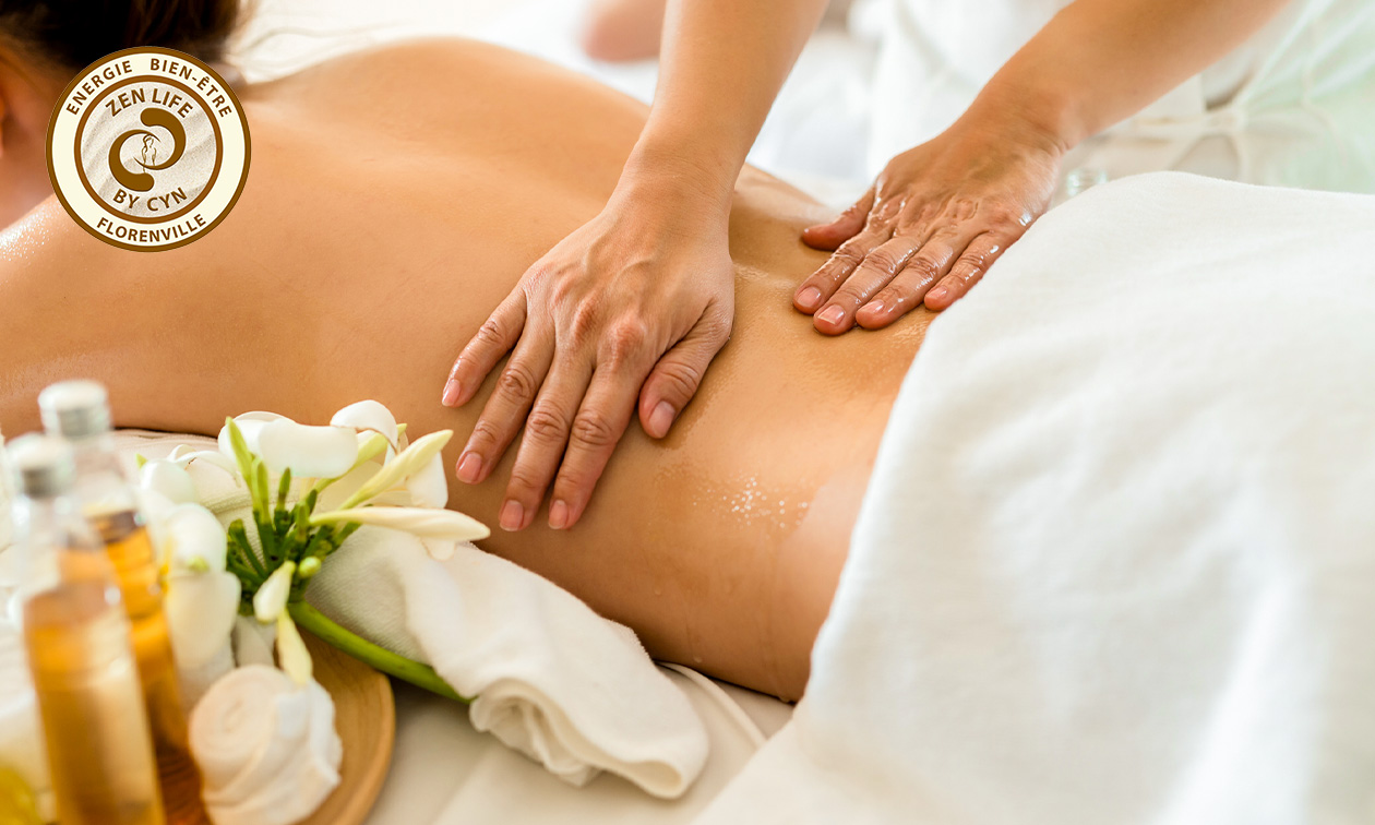 Massage énergétique (60 ou 90 min) + évlt. douche et sauna au cœur des Ardennes