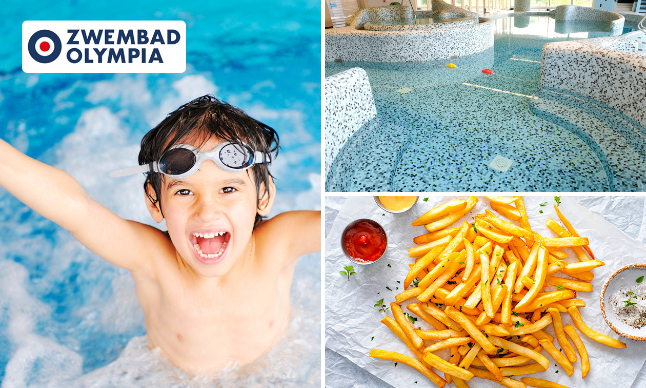 Entree tot vrijzwemmen bij Zwembad Olympia + friet en snack