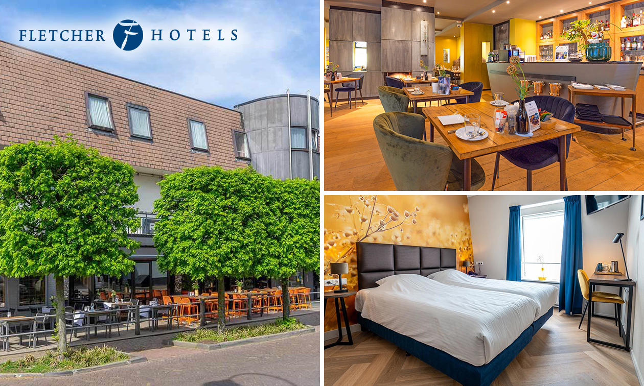 Nuit pour 2 + évtl. petit-déjeuner et dîner en 3 services au Fletcher Hotels